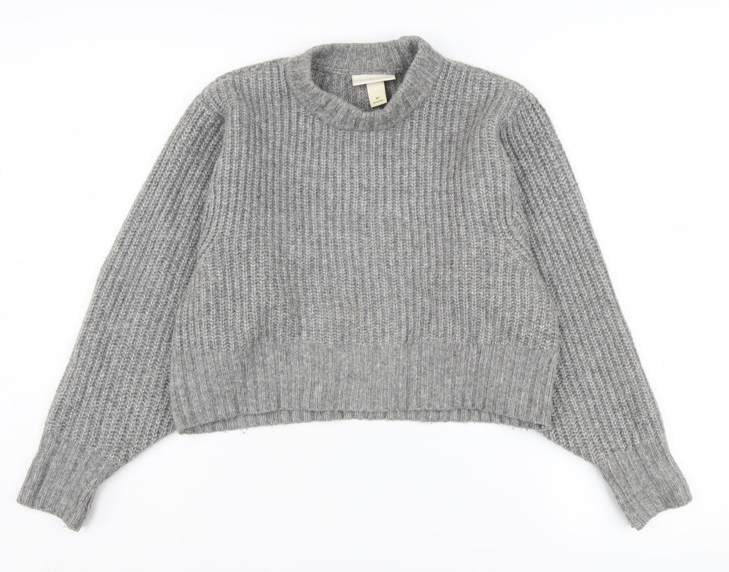 Womens UK Size XS Monki Grey Pullover Jumper