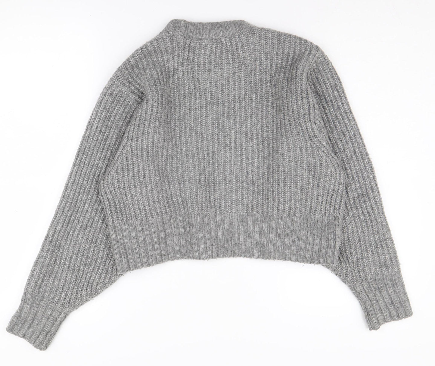 Womens UK Size XS Monki Grey Pullover Jumper