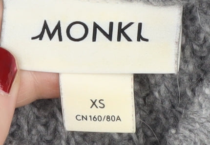 Womens UK Size XS Monki Grey Pullover Jumper