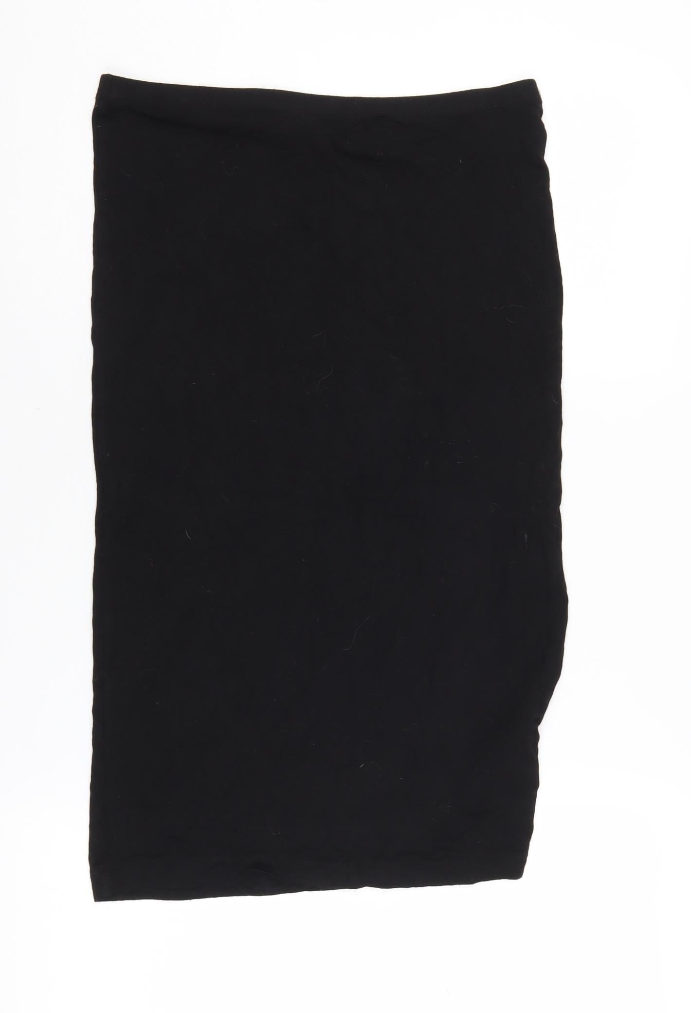 H&M Women's Black Pencil Skirt, Size S, Viscose Blend
