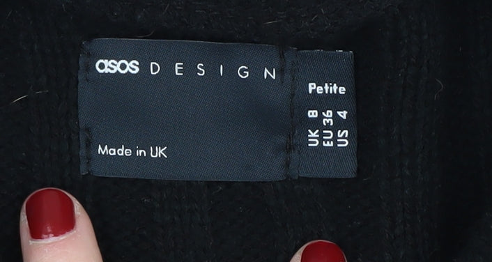 Womens UK Size 8 ASOS Black Pullover Jumper