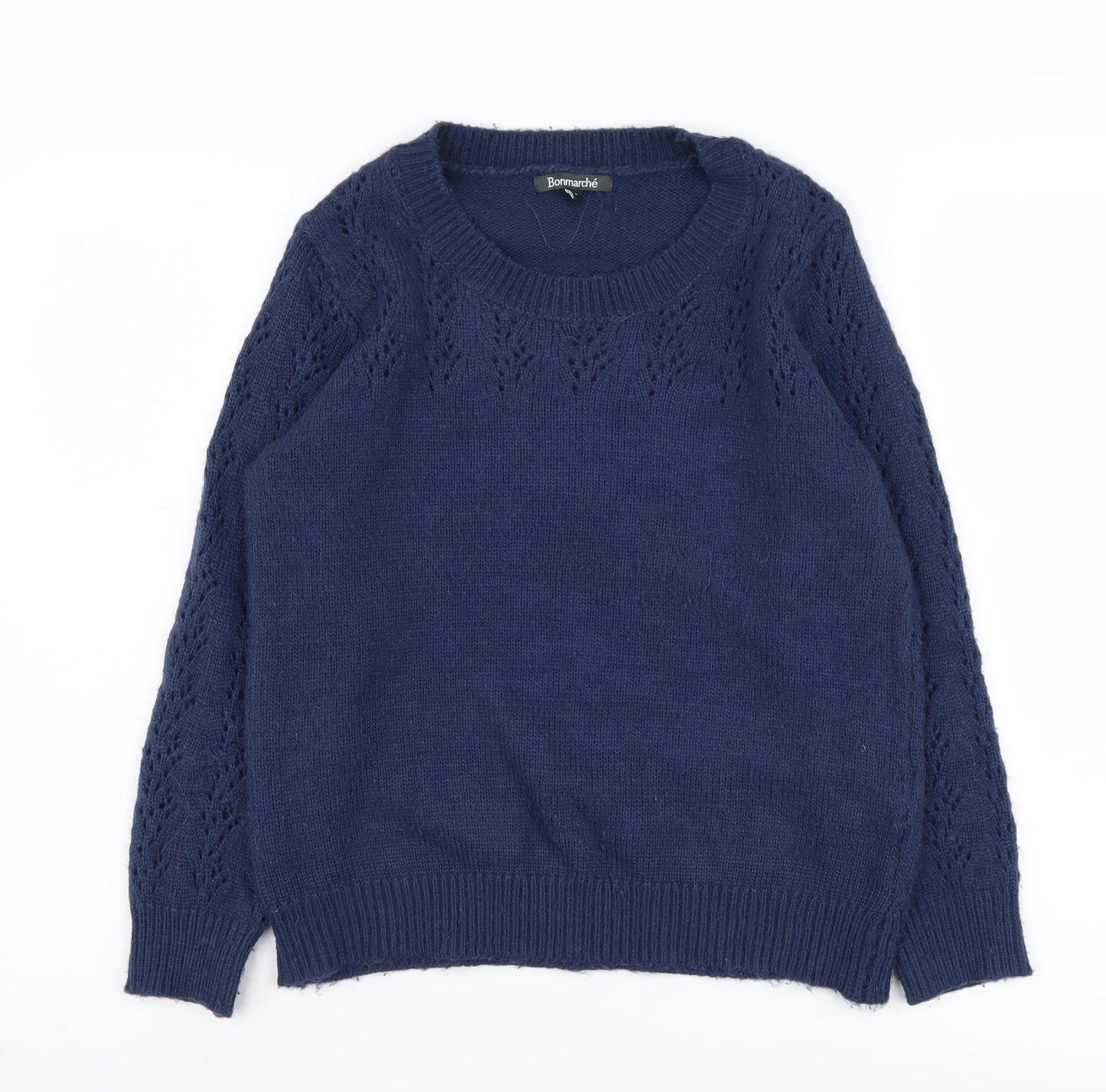 Womens UK Size 10 Bonmarché Blue Pullover Jumper