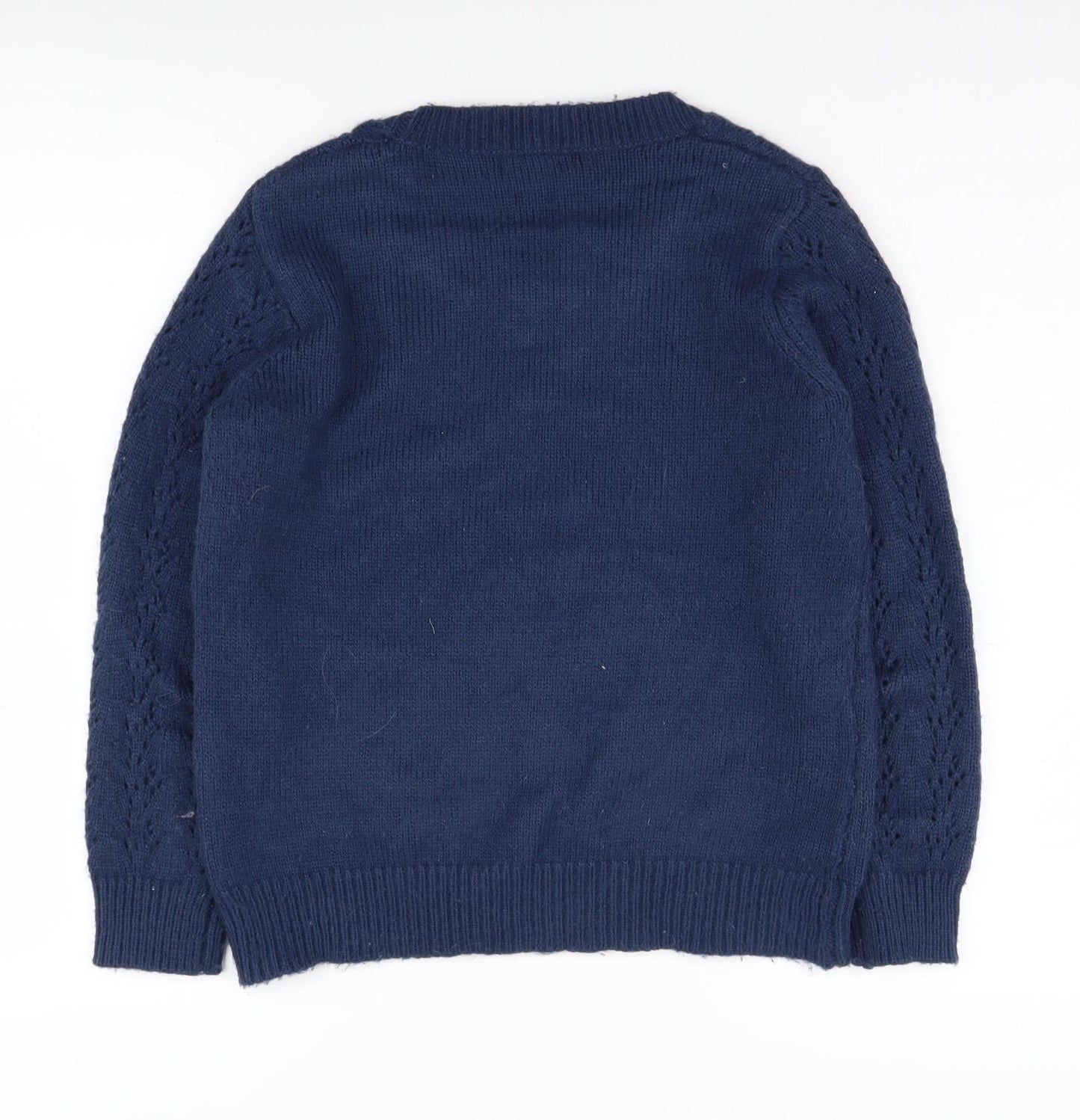 Womens UK Size 10 Bonmarché Blue Pullover Jumper