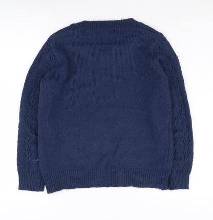Womens UK Size 10 Bonmarché Blue Pullover Jumper