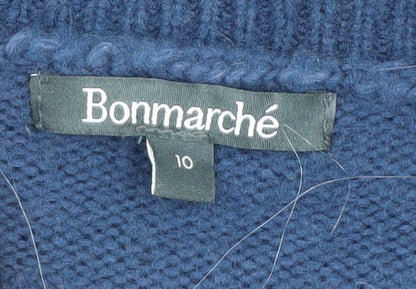 Womens UK Size 10 Bonmarché Blue Pullover Jumper