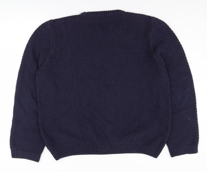 Topman Men’s Blue Chunky Knit Pullover Jumper M