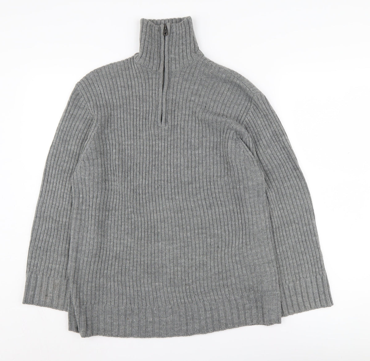 Womens UK Size 2XS H&M Grey Pullover Jumper