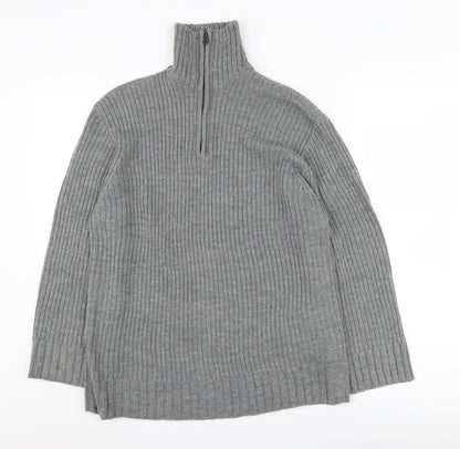 Womens UK Size 2XS H&M Grey Pullover Jumper