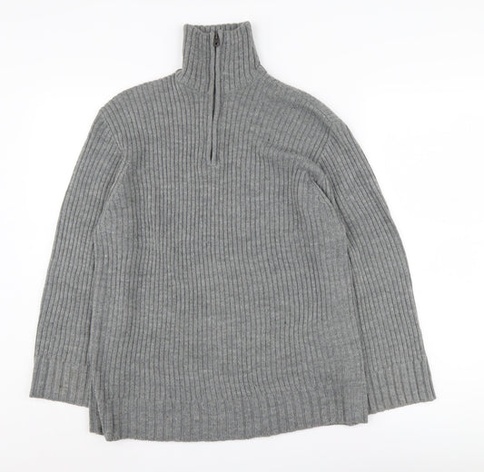 Womens UK Size 2XS H&M Grey Pullover Jumper