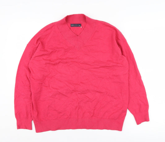 Womens UK Size M Marks and Spencer Red Jumper Jumper