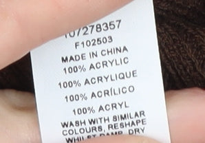 ASOS DESIGN Women's Brown Knit Jumper Size 14