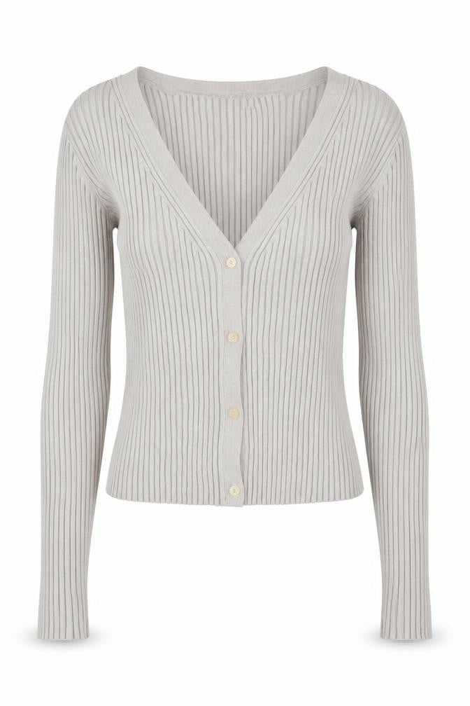 Womens UK Size S H&M Grey Cardigan Jumper