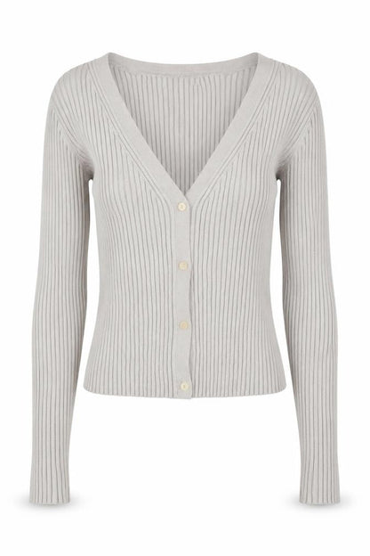 Womens UK Size S H&M Grey Cardigan Jumper