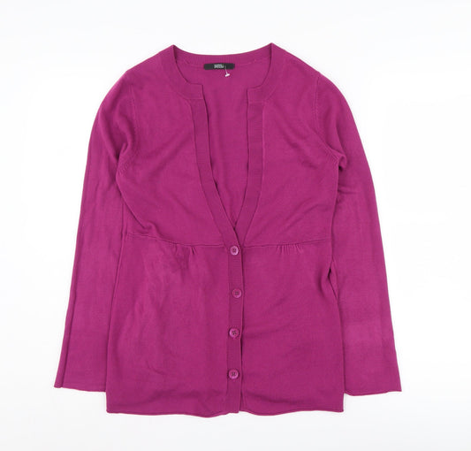 Womens UK Size 10 Marks and Spencer Pink Cardigan Jumper