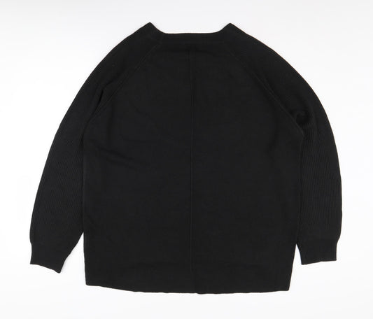 Womens UK Size L NEXT Black Pullover Jumper