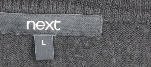 Womens UK Size L NEXT Black Pullover Jumper