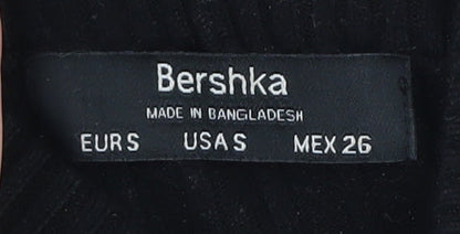 Womens UK Size S Bershka Black Pullover Jumper