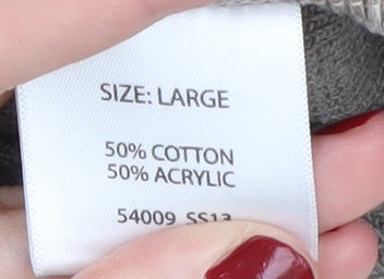 Greenwoods Men's Beige V-Neck Striped Pullover - L