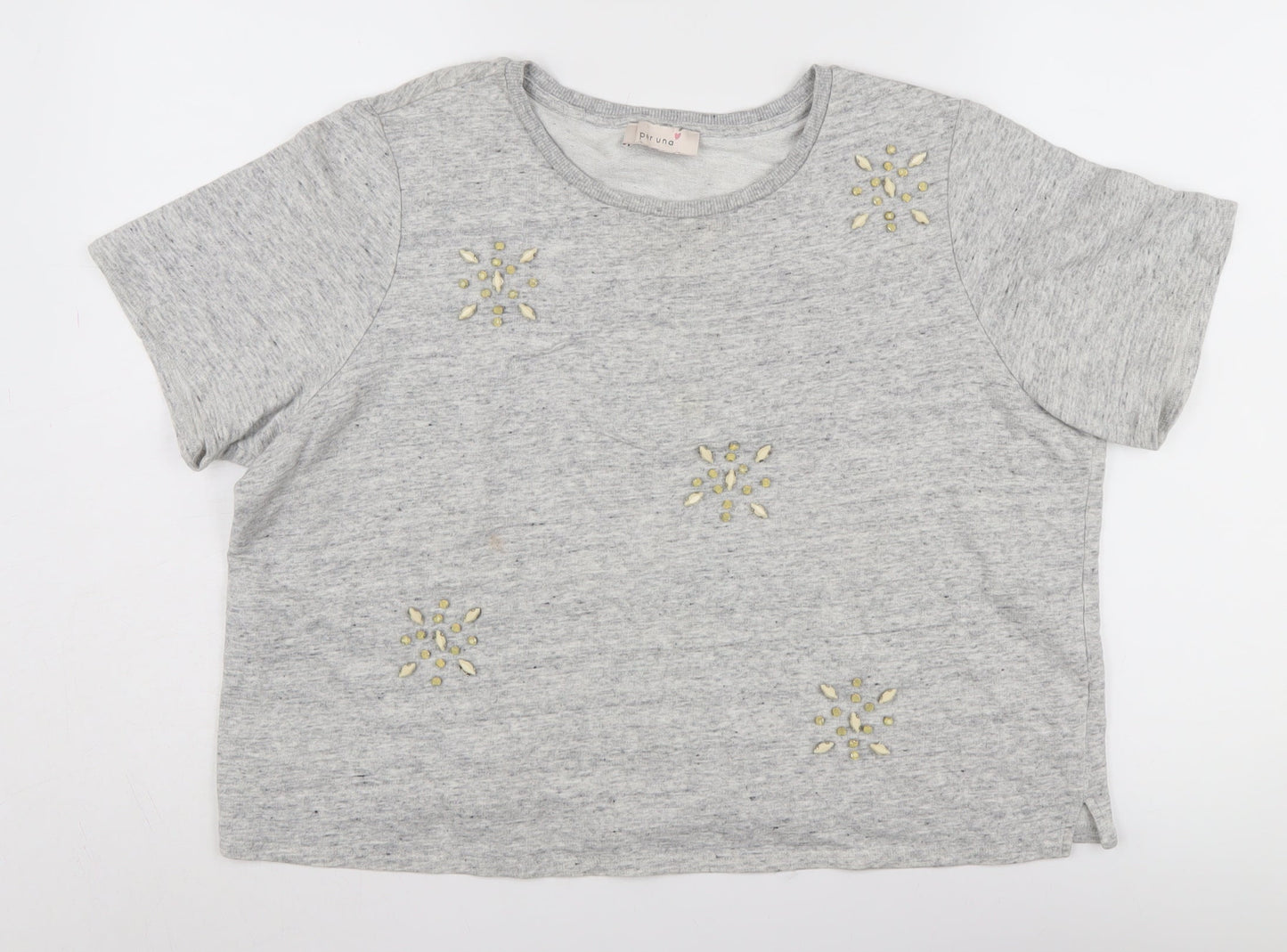 Womens UK Size 18 Marks and Spencer Grey Basic T-Shirt