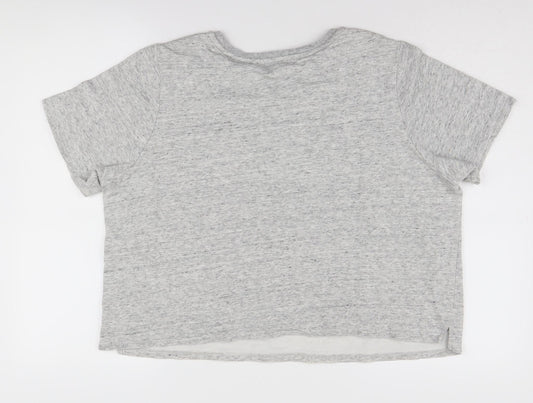 Womens UK Size 18 Marks and Spencer Grey Basic T-Shirt