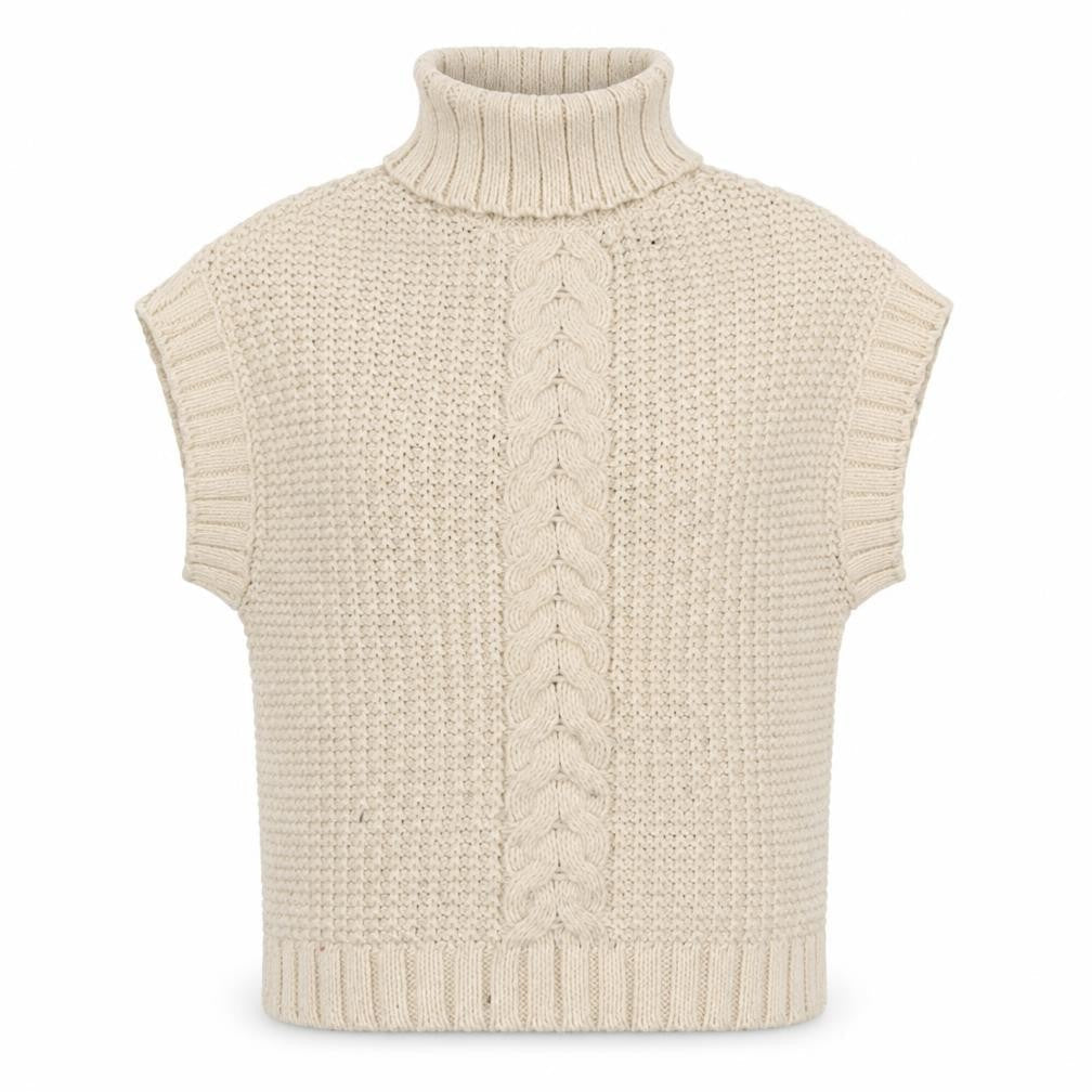 Womens UK Size XS VERO MODA Beige Turtleneck Jumper