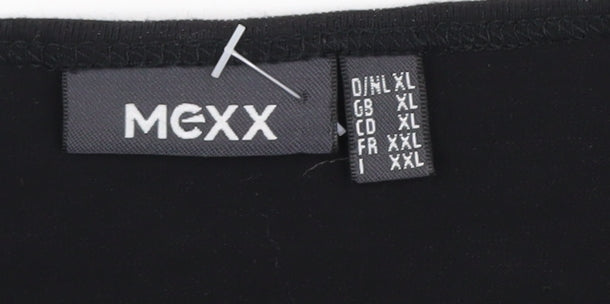 Womens UK Size XL Mexx Black Basic T-Shirt