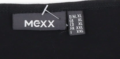 Womens UK Size XL Mexx Black Basic T-Shirt