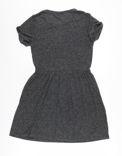 Topshop Women’s Grey Short Shift Dress - Size 6