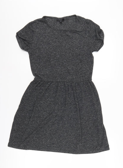 Topshop Women’s Grey Short Shift Dress - Size 6
