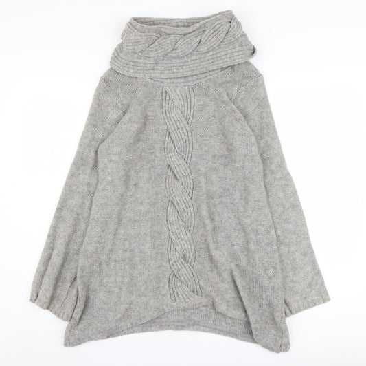 Womens UK Size 8 Marks and Spencer Grey Pullover Jumper