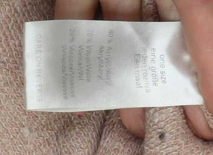 Womens UK Size One Size Cocogio Pink Cape Jumper