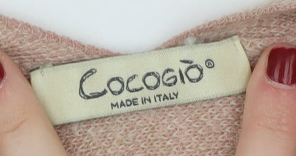 Womens UK Size One Size Cocogio Pink Cape Jumper