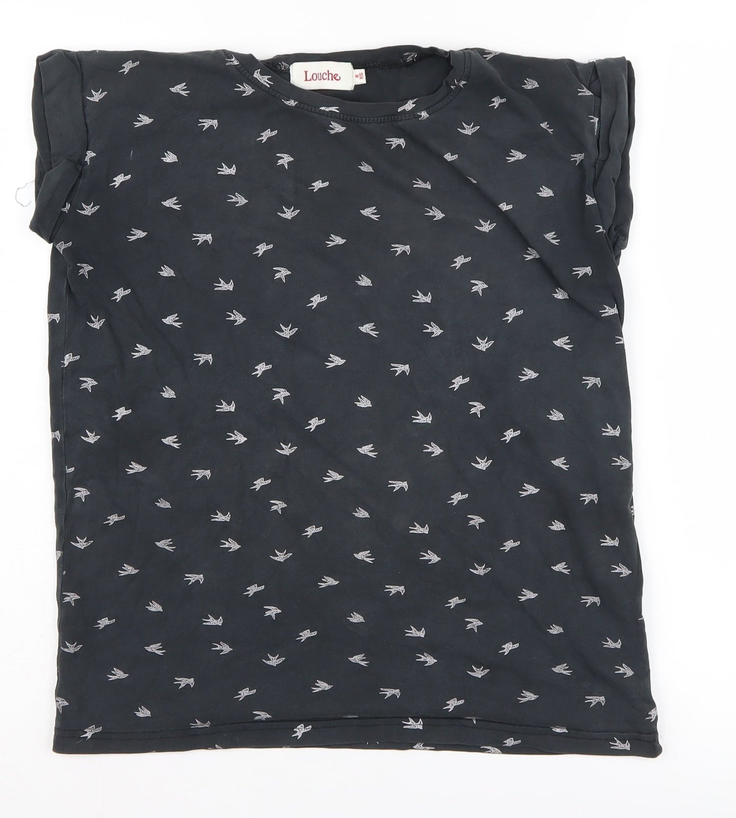 Louche Unisex Kids Black XS T-Shirt Short Sleeve