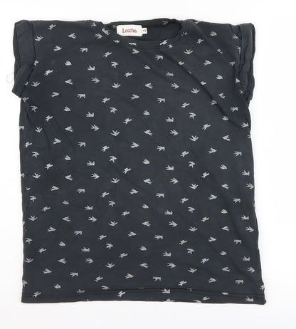 Louche Unisex Kids Black XS T-Shirt Short Sleeve
