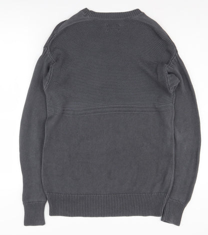 AllSaints Men's Grey Small Pullover Jumper