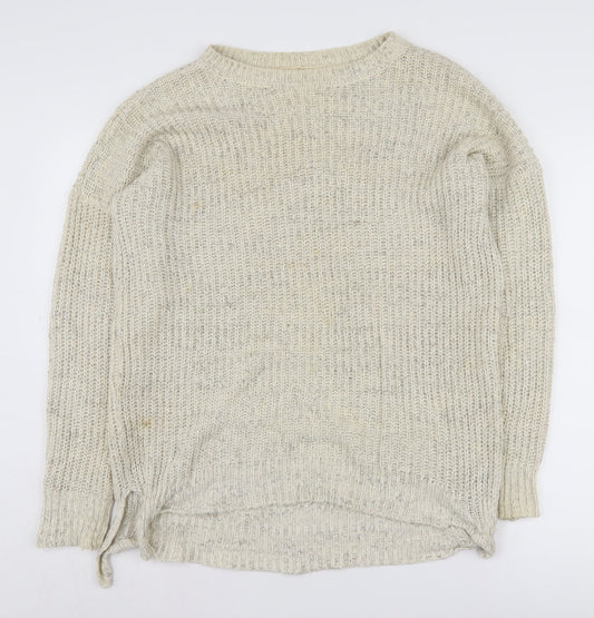 Womens UK Size XS Hollister Ivory Pullover Jumper