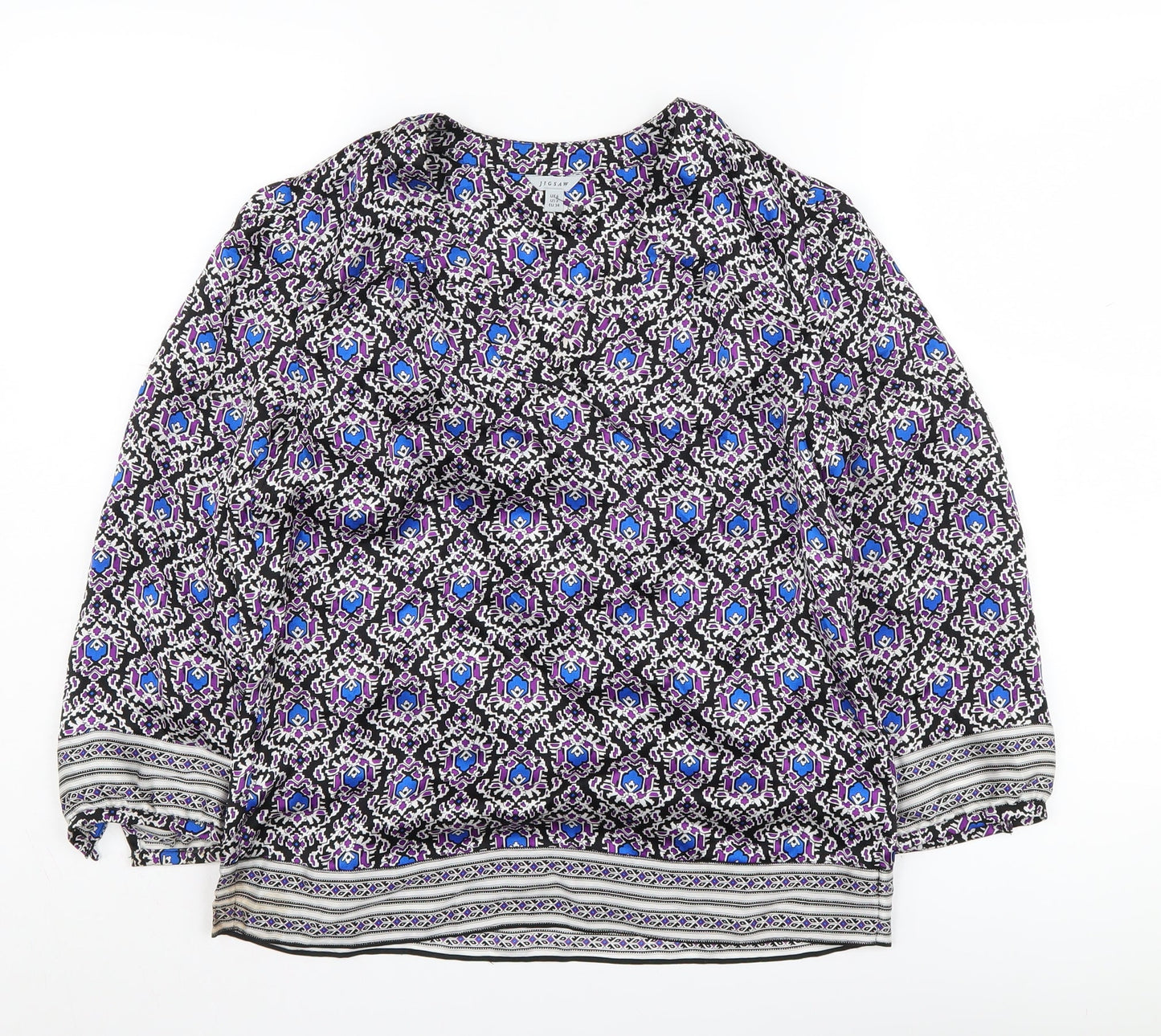 Womens UK Size 6 Jigsaw Multicoloured Tunic Blouse