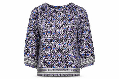 Womens UK Size 6 Jigsaw Multicoloured Tunic Blouse