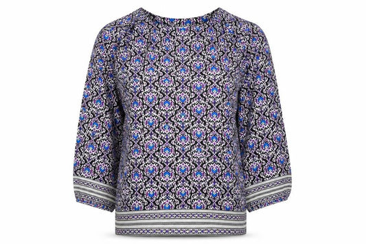 Womens UK Size 6 Jigsaw Multicoloured Tunic Blouse