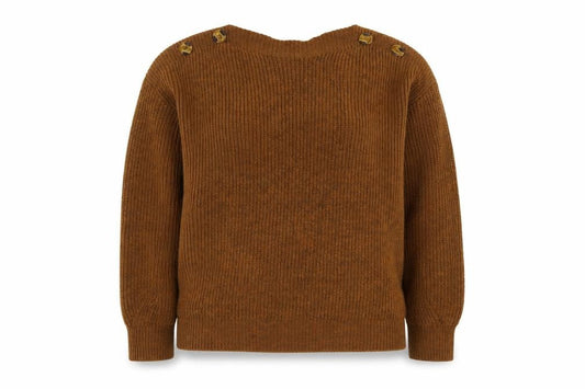 Womens UK Size S Pimkie Brown Pullover Jumper