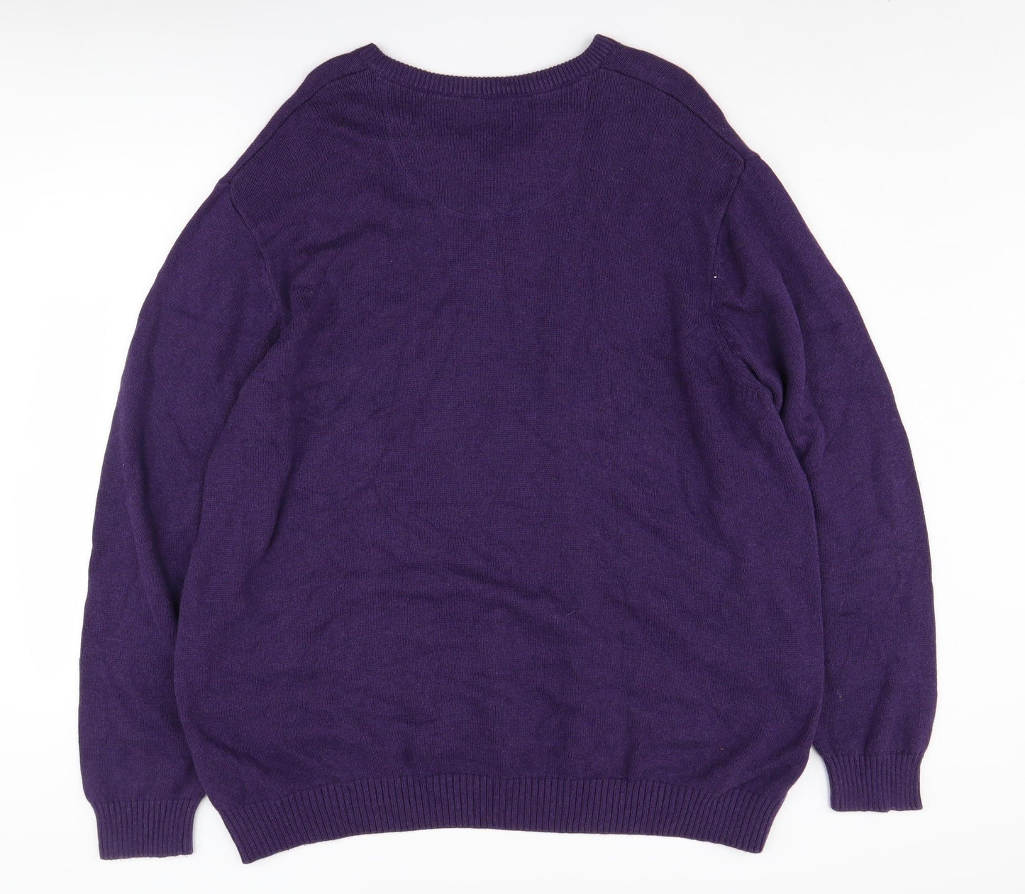 Maine New England Men's 2XL Purple V-Neck Pullover