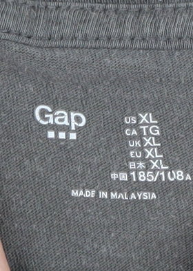 Mens UK Size XL Gap Grey  T-Shirt