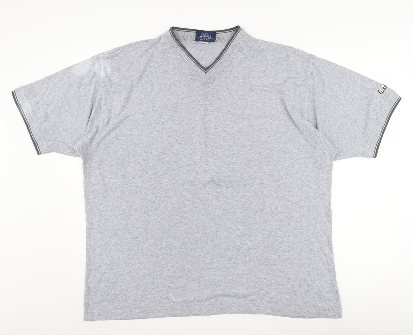 Lee Cooper Men's Grey XL V-Neck T-Shirt