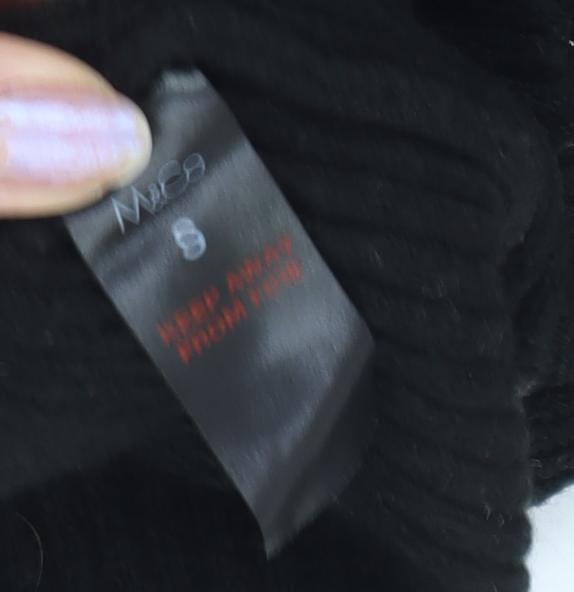 Womens UK Size S M&Co Black Pullover Jumper