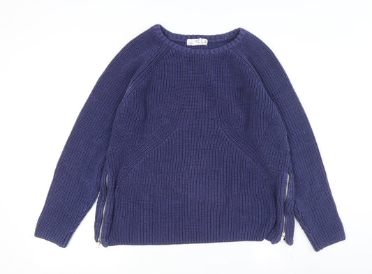 Womens UK Size L L.O.G.G. Blue Pullover Jumper
