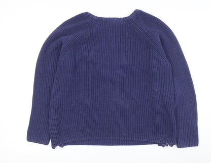 Womens UK Size L L.O.G.G. Blue Pullover Jumper