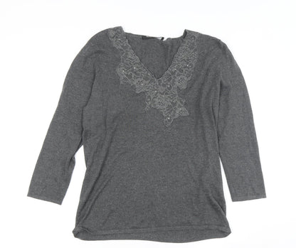 Womens UK Size 16 Betty Barclay Grey  Jumper