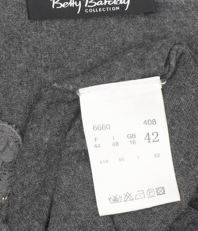 Womens UK Size 16 Betty Barclay Grey  Jumper