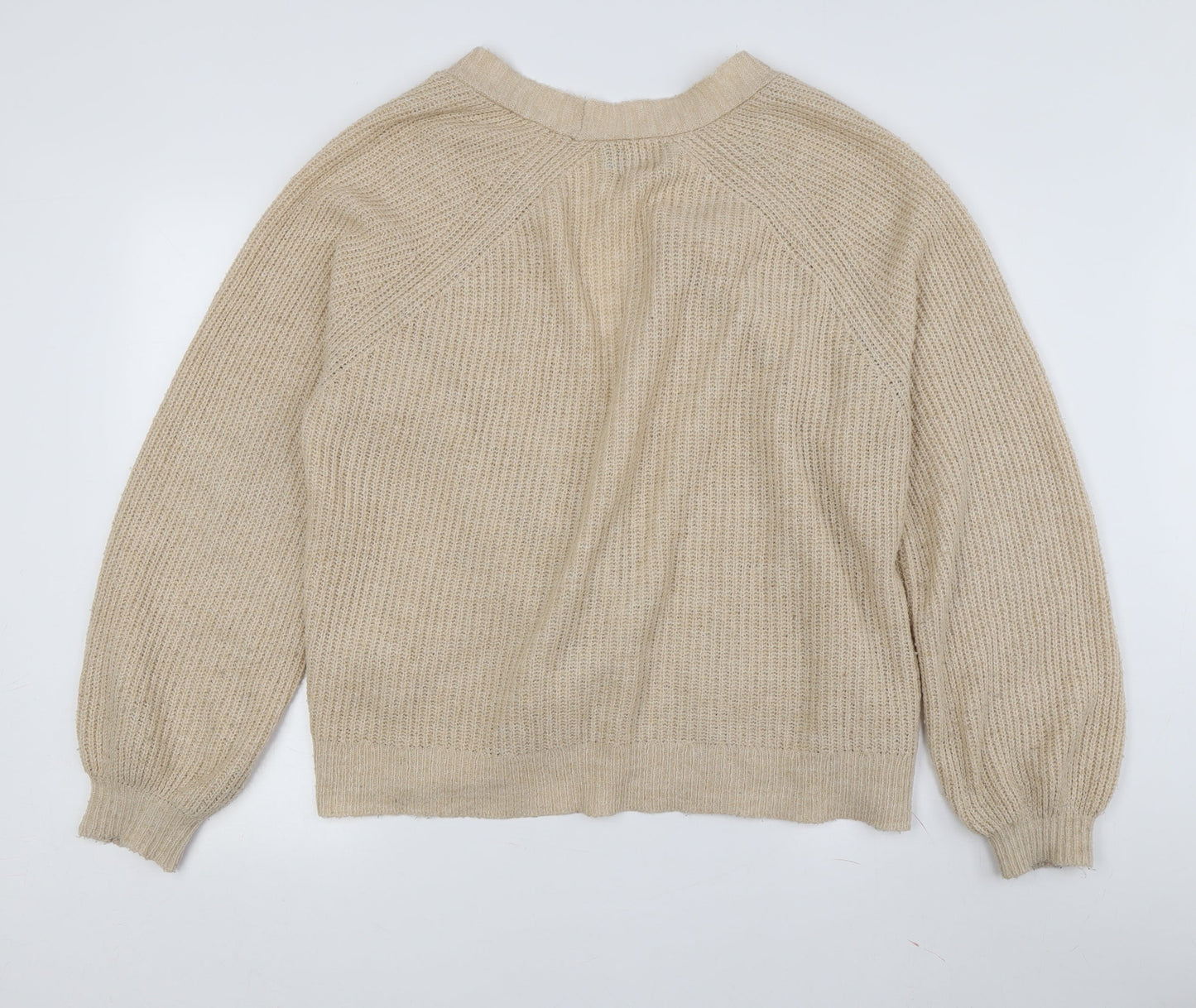 ASOS Design Women's Beige V-Neck Cardigan Size 4