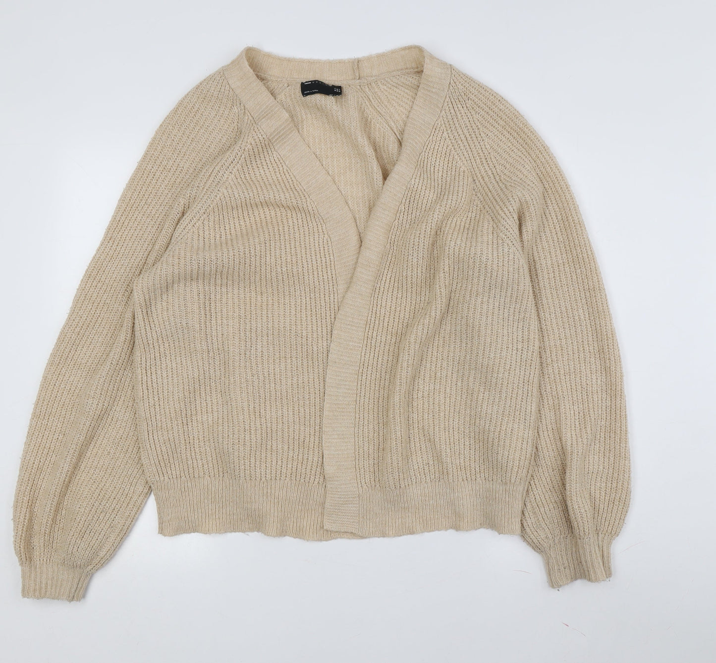 ASOS Design Women's Beige V-Neck Cardigan Size 4